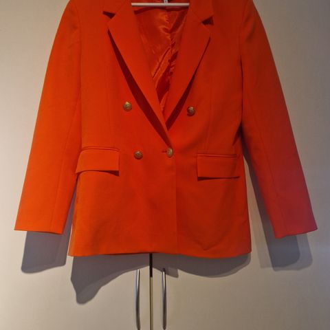 Oransje blazer/ jakke