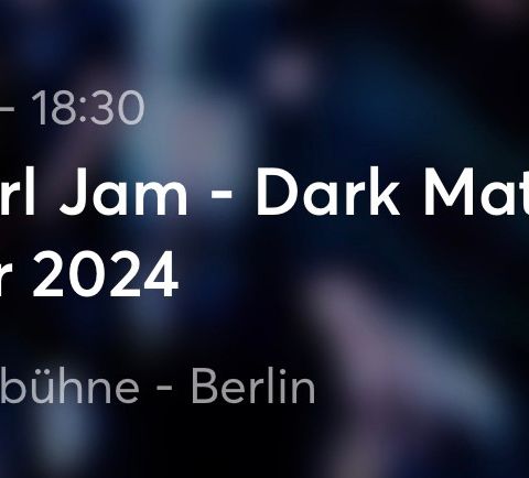 Pearl Jam. Berlin 3 juli