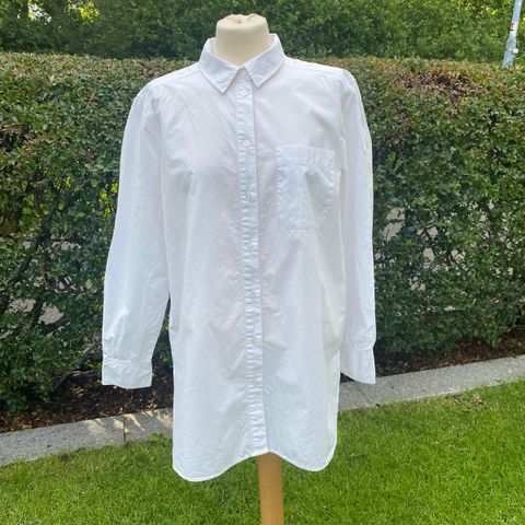 Flott hvit oversized skjorte fra Part Two str M