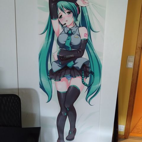 Anime fabric wall scroll Hatsune Miko