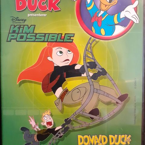 Donald Duck presenterer Kim Possible, slim cover