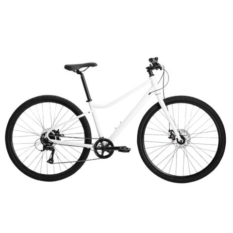 Hvit sykkel til salgs