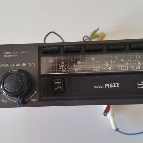 Clarion M622 Radio Kassettspiller for bil Retro Classic Vintage Veteran