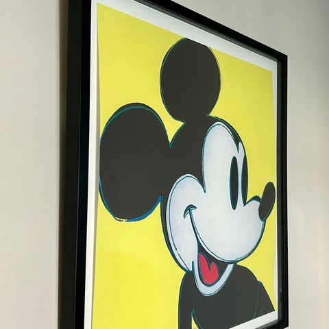 Andy Warhol - Mickey Mouse (Yellow), stensignert og nummerert