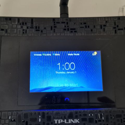Tp-Link AC1900 Touch Screen Wi-Fi Gigabit router.