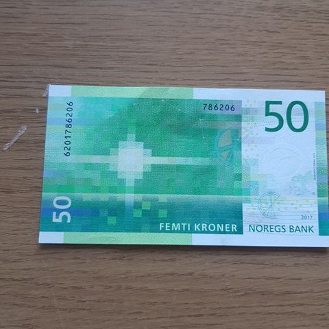 Seddel 50kr