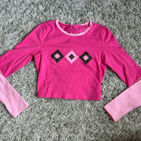 Supersøt rosa langermet genser