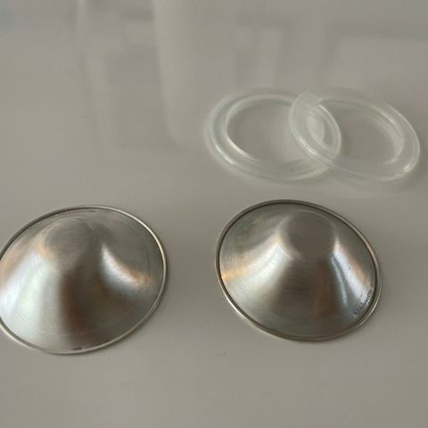 Silverette brystvortebeskytter og O-Feel silikonringer str regular 2 stk