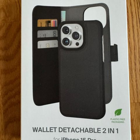 NYTT - Wallet Detachable  -  Puro 2in1 iPhone 15 Pro