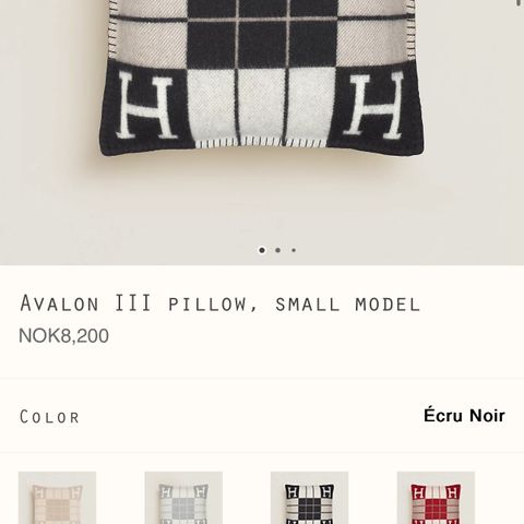 Hermes Avalon III pillow pute