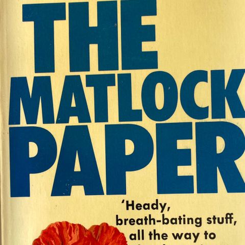 Robert Ludlum: "The Matlock Paper". Engelsk. Paperback