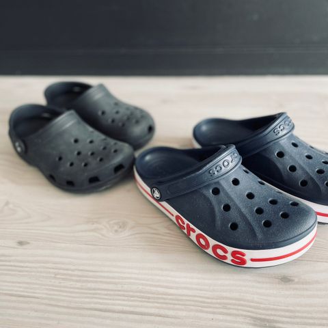 To par Crocs. Ca str 34 og 36. Samlet kr 250