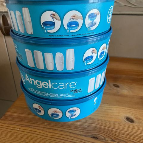 Angelcare refill poser 4 stykk selges billig