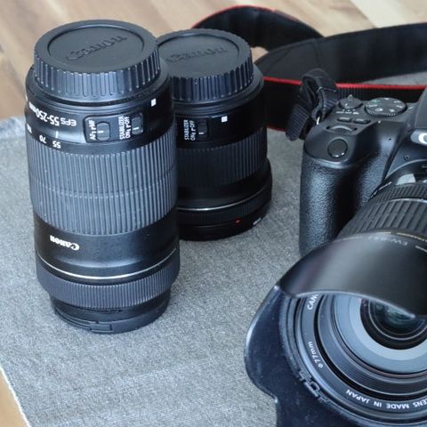 Canon EOS 250D speilreflekskamera.