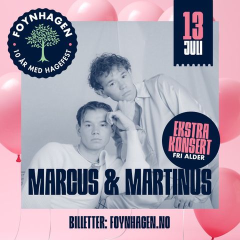 Marcus og Martinus biletter Tønsberg