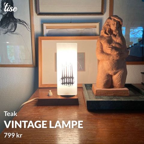 Vintage bordlampe