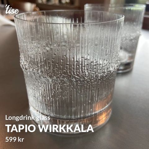 Tapio Wirkkala longdrink glass