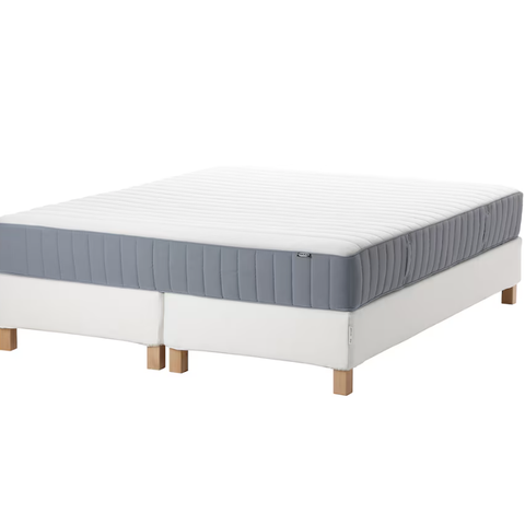IKEA 160x200 espevär kontinentalramme med høvåg madrass (RESERVERT)