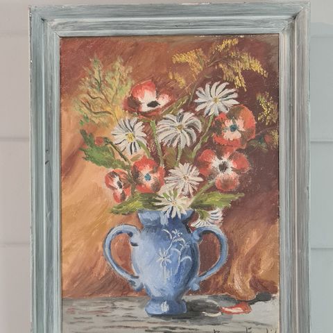 Maleri med blomster fra 1948