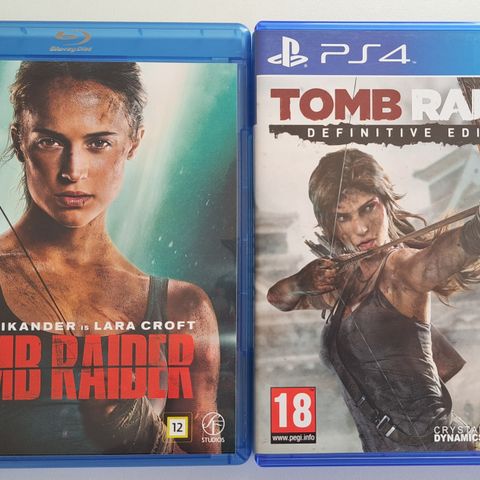 Tomb Raider ps4 spill + blueray-film