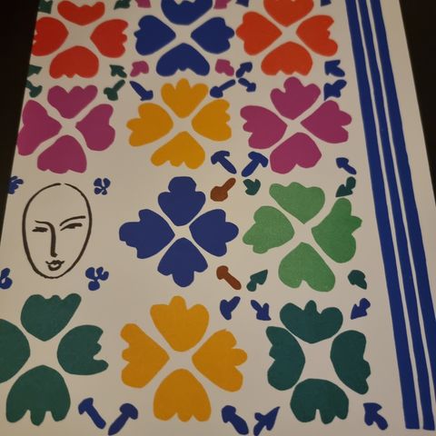 Vintage Henri Matisse - Large Composition with Masks