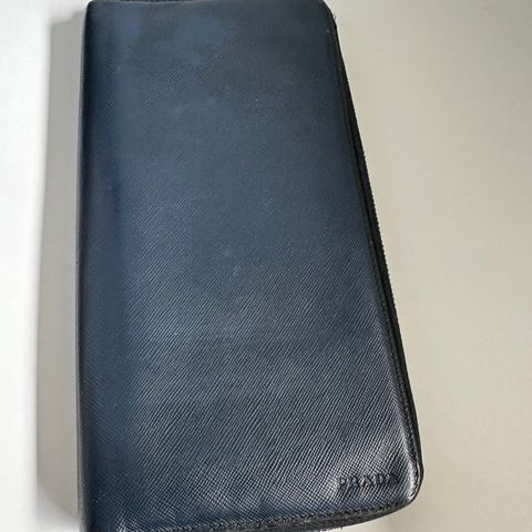 Prada Saffiano Leather Zip Long Wallet