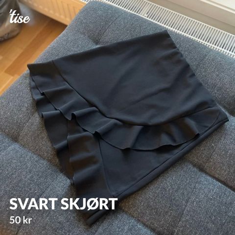 Svart skjørt