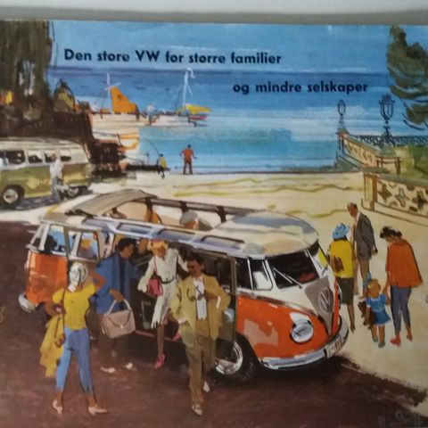 VOLKSWAGEN TYPE 2 , T1 -brosjyre. (NORSK)