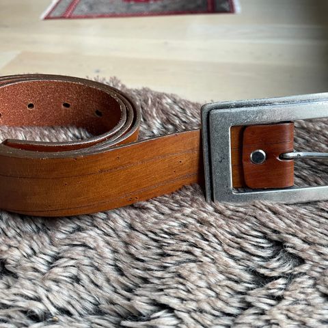 Vintage skinn belte
