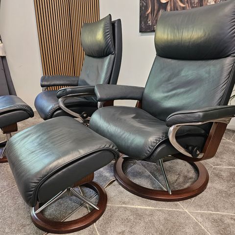 2 stk. Stressless® Aura(L) Signature lenestoler fra Ekornes: NY PRIS: 82.500,-