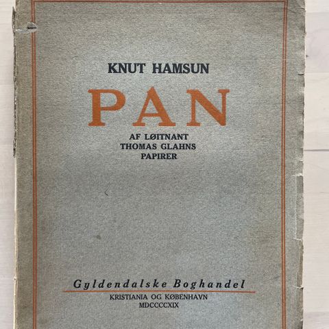 Knut Hamsun «Pan», nr 989/1000