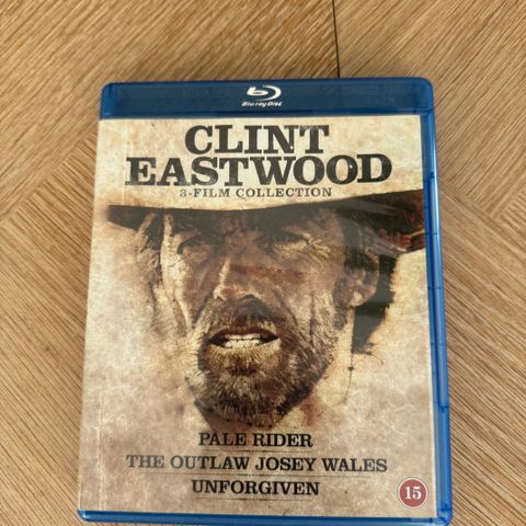 Clint Eastwood 3 Film Collection Blu Ray Uåpnet