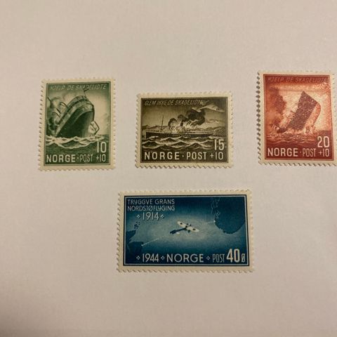 Norge  1944  NK 322-325  Postfrisk**