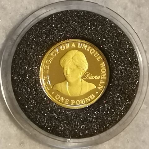 2007, Diana, The legacy of a unique woman, 1/25 oz, 999 gull.