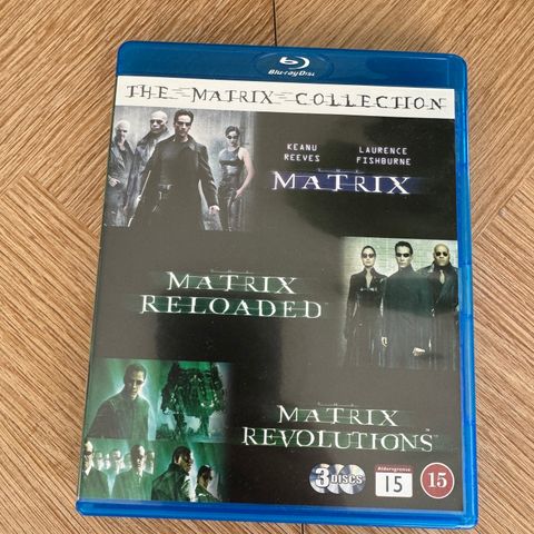 The Matrix Collection Trilogy alle filmene Blu Ray