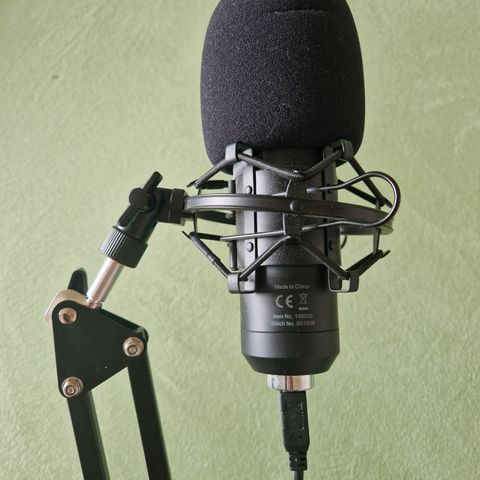 Mikrofon m/stativ
