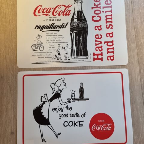 2 Stk. Coca-Cola bordbrikker