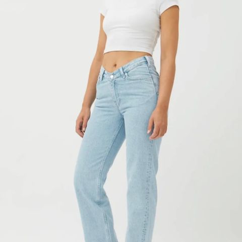 Weekday TWIN TROUSERS - Jeans straight leg - summer blue