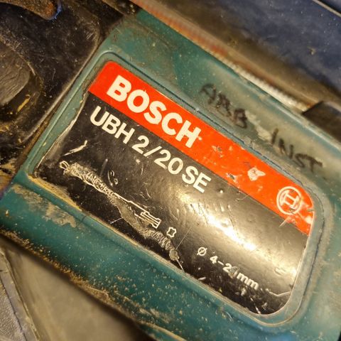 Bosch ubh 2/20 se borrhammer/slagdrill