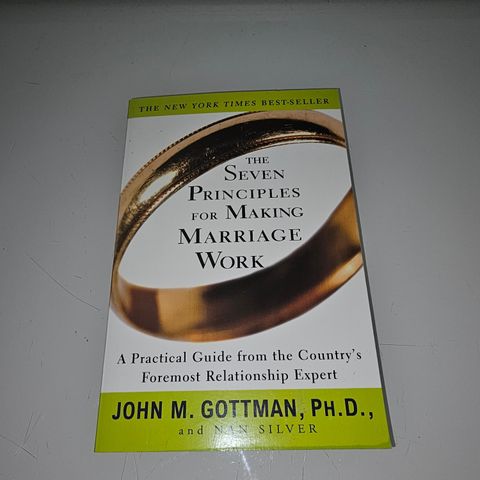 The Seven Principles for Making Marriage Work. John M. Gottman, Nan Silver