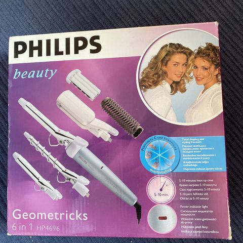 Hårpleie, krølltang mm: Philips Geometricks 6 in 1