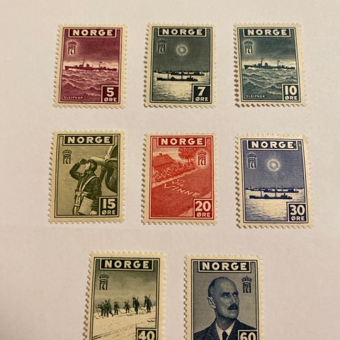 Norge  1945  NK 331-338  Postfrisk**