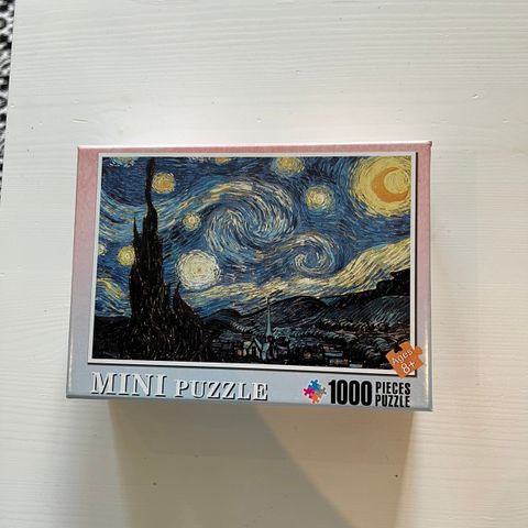 Van Gogh starry night mini-puslespill