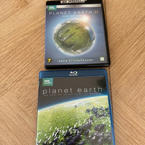 Planet Earth 1 og 2 Blu Ray Uåpnet