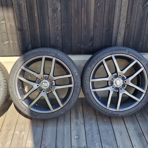 18" MSW felger med 225x40 R 18 Continental PremiumContact 6