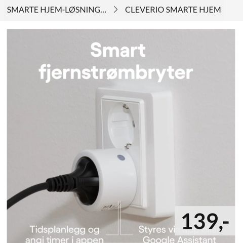 Cleverio Smart fjernstrømbryter