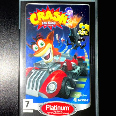 CRASH Tag Team Racing Platinum PSP PlayStation Portable