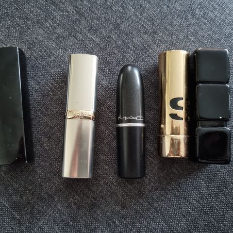 Leppestift chanel, mac, loreal, guerlain,sisley