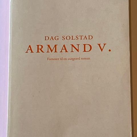 Dag Solstad Armand V