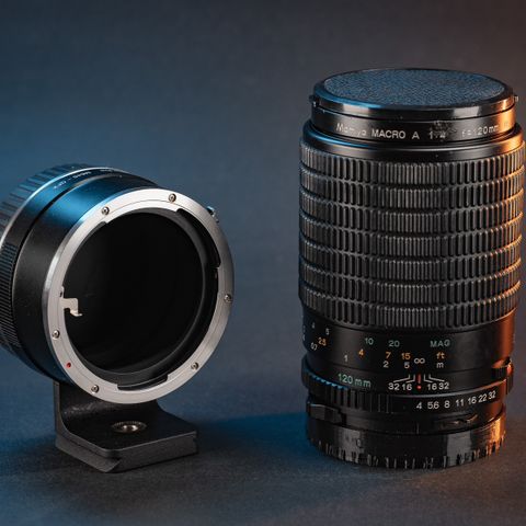 Mamiya 120mm f4 Macro + GFX Adaptor